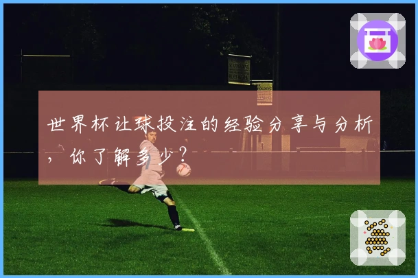 世界杯让球投注的经验分享与分析，你了解多少？